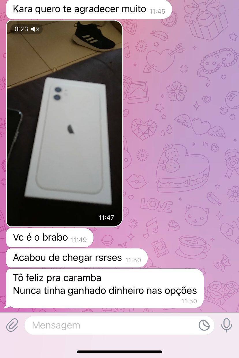 Depoimento real de cliente 1 com lucros usando o Imperador Trader