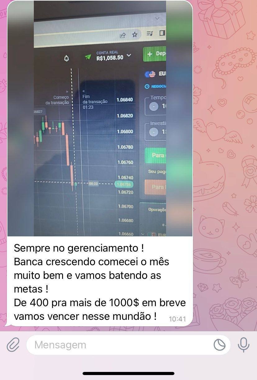 Depoimento real de cliente 14 com lucros usando o Imperador Trader